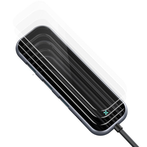 Baseus CAHUB-BZ0G Multi-functional HUB (Type-C to 3xUSB3.0+HD4K+PD) (Gray)