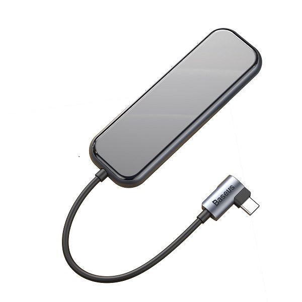 Baseus CAHUB-BZ0G Multi-functional HUB (Type-C to 3xUSB3.0+HD4K+PD) (Gray)