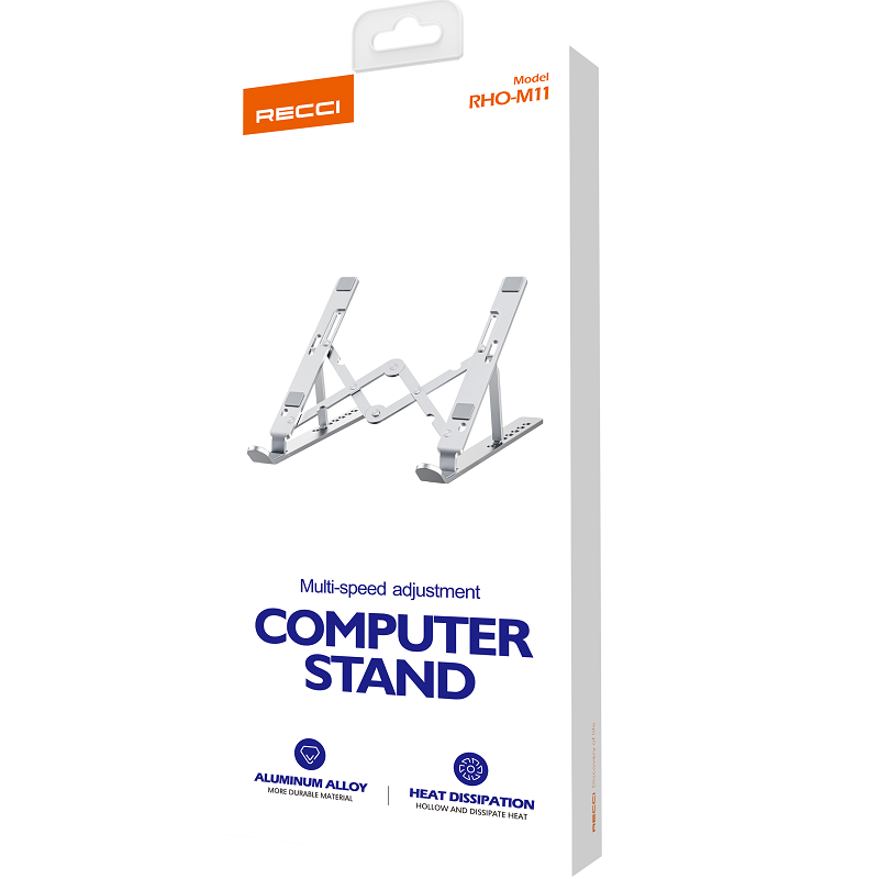 Recci RHO-M11 Laptop Stand Silver