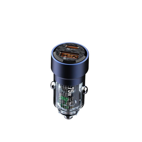 Recci RCC-N15 Journey 75w Car Charger, Clear