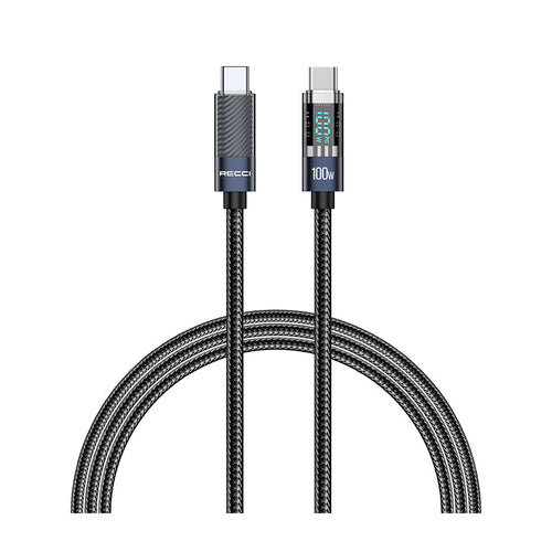 Recci RS16CC Crystal C to C Cable PD 100W