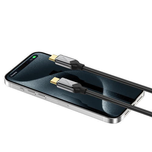 Recci RS18CC Data Cable Voyage Series C-C PD 240W, Black