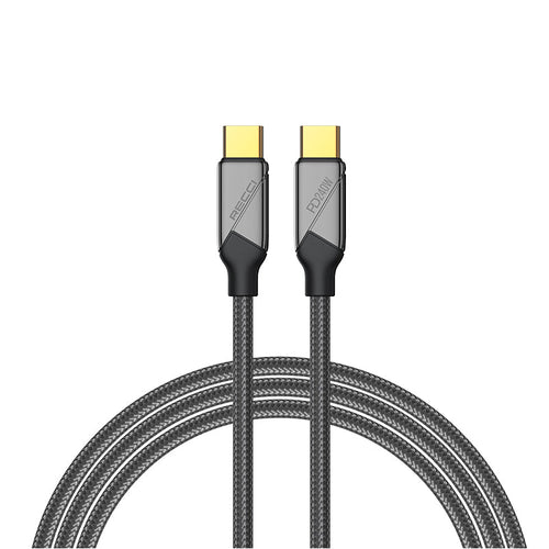 Recci RS18CC Data Cable Voyage Series C-C PD 240W, Black