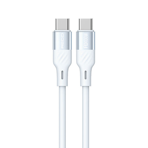 Recci RS22CC PD100W C-C Fast Charge Silicon Data Cable (1.5M) - Blue