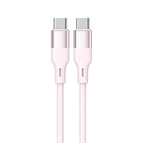Recci RS22CC PD100W C-C Fast Charge Silicon Data Cable (1.5M) - Powder