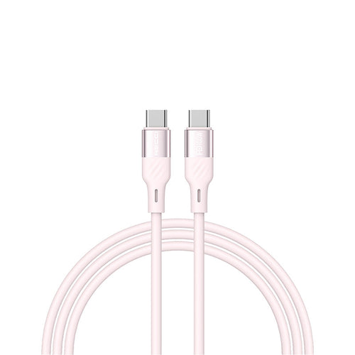 Recci RS22CC PD100W C-C Fast Charge Silicon Data Cable (1.5M) - Powder