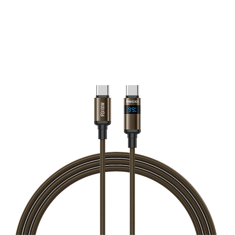 Recci RS32CC PD100W C-C Data Cable (1.5M) - Gold