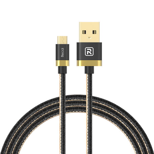 Recci RCT-K100 USB-A to Type C 3A Charging Cable 1M (Black)