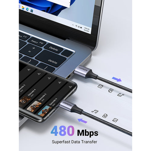 Ugreen US288 USB-C To USB-A 2.0 Cable 1M - Black