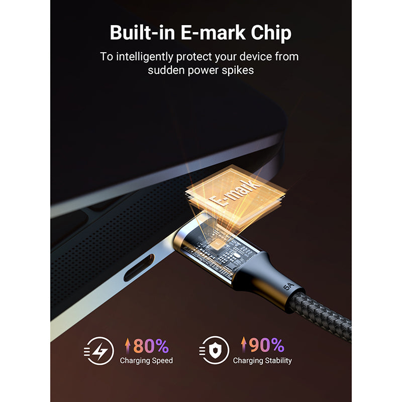 Ugreen US316 Type C To Type C 1M 5A Fast Charging Data Cable