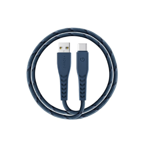 ENERGEA NYLOFLEX USB2.0 USB-A TO USB-C 5A UNIVERSAL CABLE 1.5M (Blue)