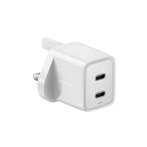 Energea Ampcharge Gan40+ 2C PD/PPS 40W UK Wall Charger (White)