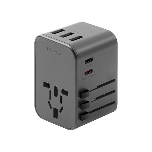 Energea TWA35-Gun Travel World Adapter 35W (Gunmetal)