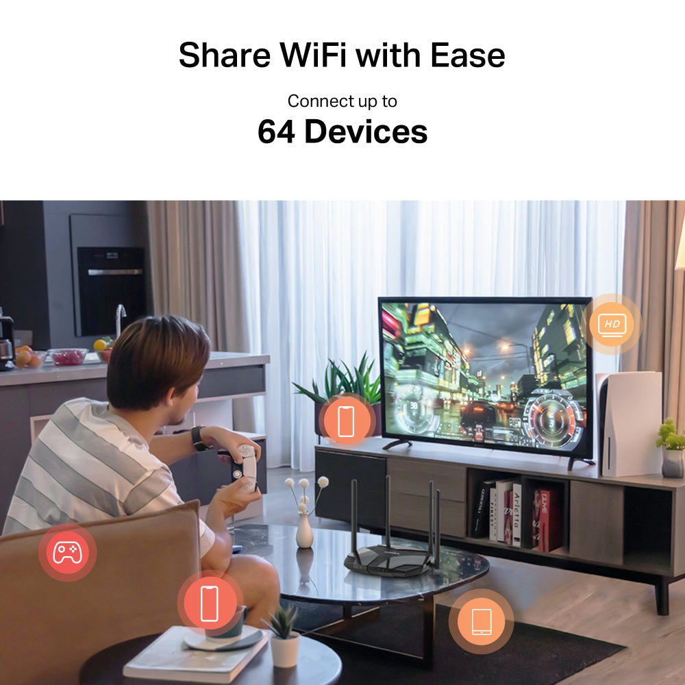 Mercusys MB235-4G Cat6 AC1200 WiFi Dual Band Router