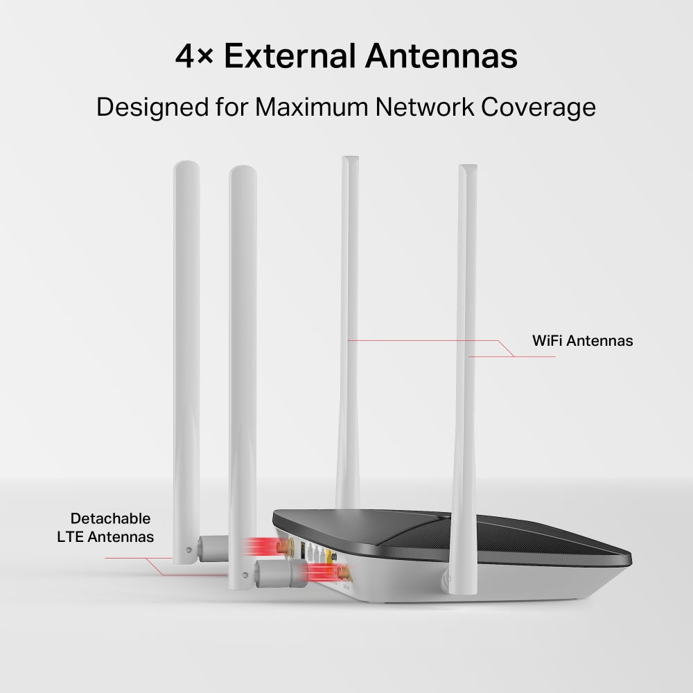 Mercusys MB135-4G AC1200 WiFi Dual Band 4G LTE Router