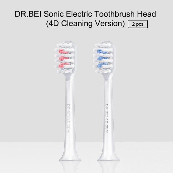 DR.BEI Sonic Electric Toothbrush Head 4D Clean (Blue)-For S7