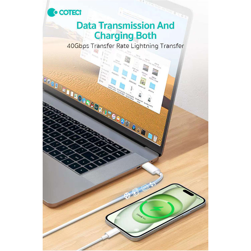 COTECi USB-C to USB-C TPE 60W Fast Charging Cable 1M