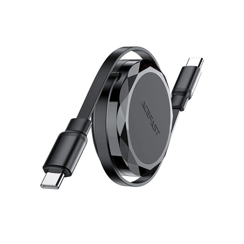 Acefast C13-03 60W USB-C to USB-C Retractable Charging Data Cable 0.8M