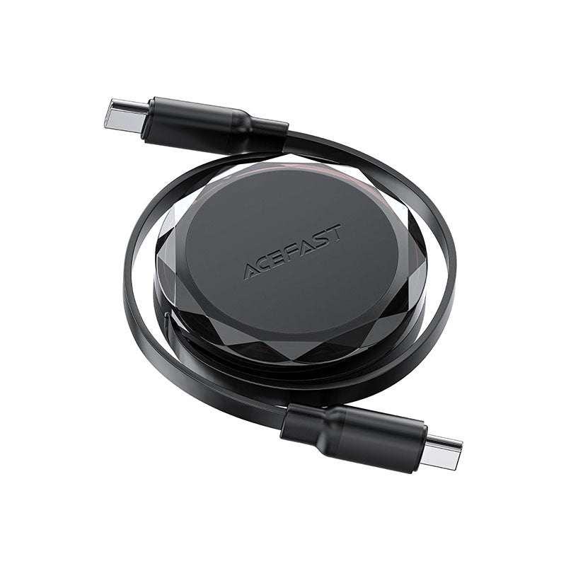 Acefast C13-03 60W USB-C to USB-C Retractable Charging Data Cable 0.8M