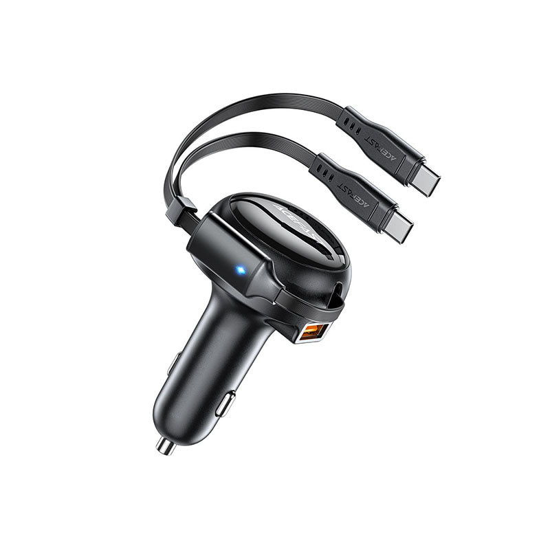 Acefast B13 53W 2-In-1 Fast Car Charger.