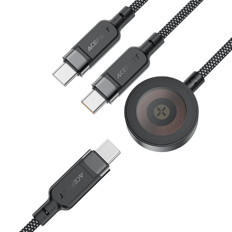 Acefast C6-11 3-in-1 100W Charging Data Cable with Wireless Charger