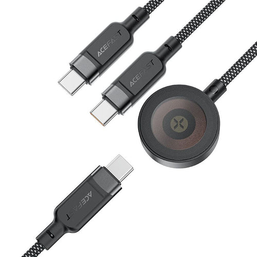 Acefast C6-11 3-in-1 100W Charging Data Cable with Wireless Charger