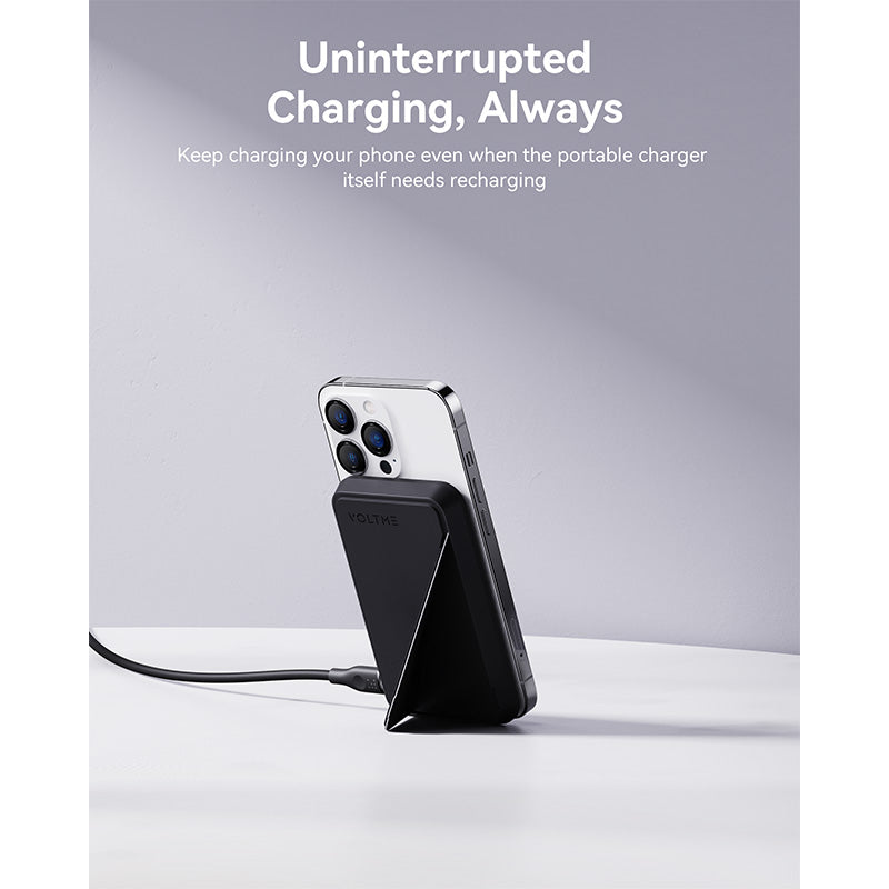 Voltme MagPak 5K MagSafe Magnetic Wireless Power Bank (Charcoal)