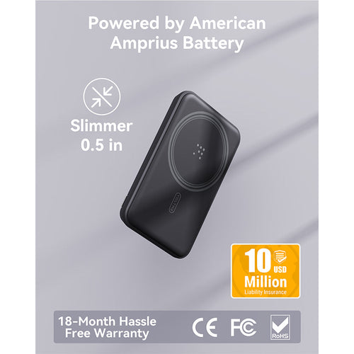 Voltme MagPak 5K MagSafe Magnetic Wireless Power Bank (Charcoal)