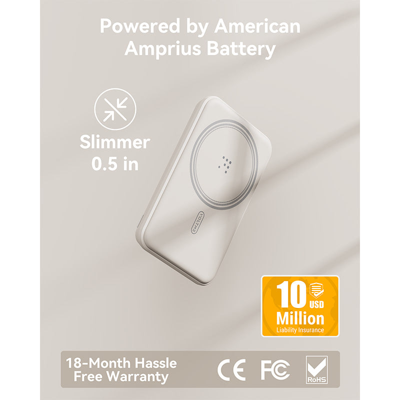 Voltme MagPak 5K MagSafe Magnetic Wireless Power Bank (Grey)