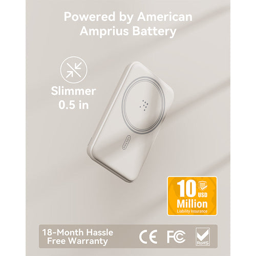 Voltme MagPak 5K MagSafe Magnetic Wireless Power Bank (Grey)