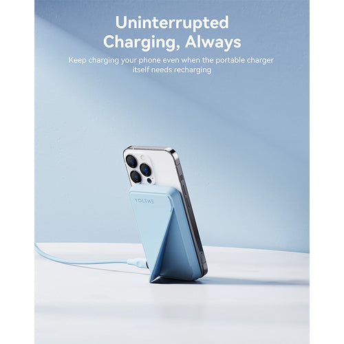 Voltme MagPak 5K MagSafe Magnetic Wireless Power Bank (Blue)