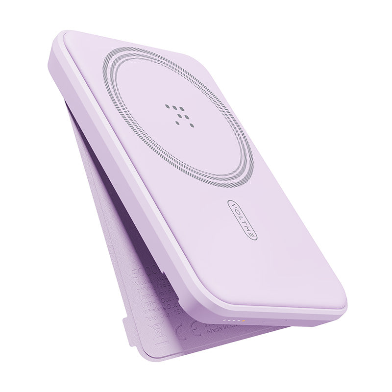 Voltme MagPak 5K MagSafe Magnetic Wireless Power Bank (Violet)