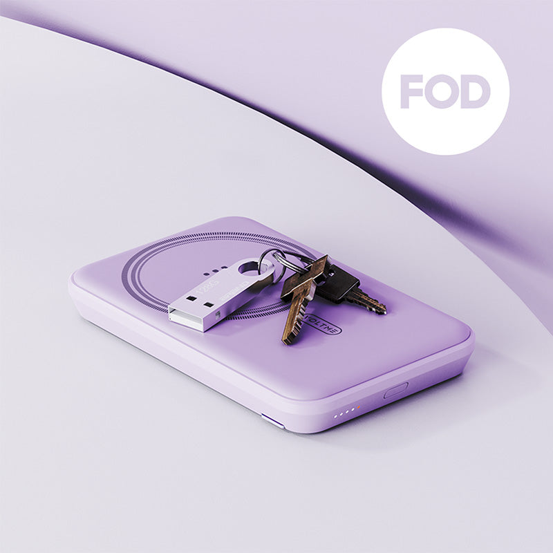 Voltme MagPak 5K MagSafe Magnetic Wireless Power Bank (Violet)