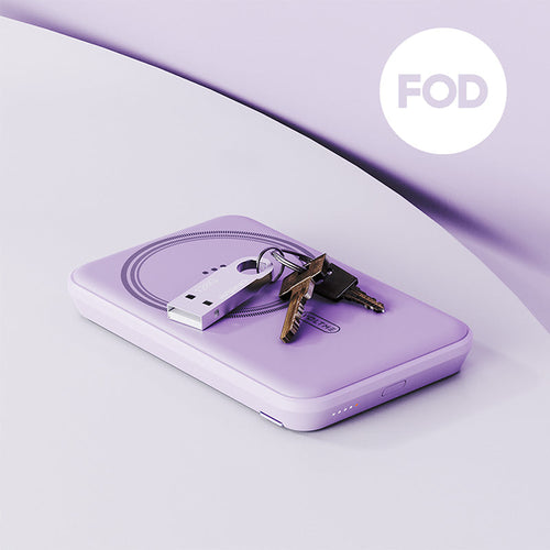 Voltme MagPak 5K MagSafe Magnetic Wireless Power Bank (Violet)