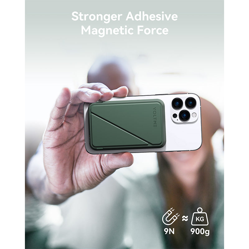 Voltme MagPak 5K MagSafe Magnetic Wireless Power Bank (Green)