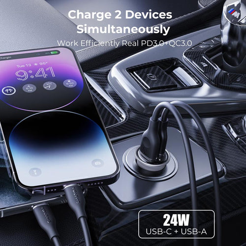 Voltme Cazo 20W 1C+1A Car Charge (Silver)