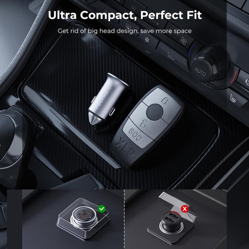 Voltme Cazo 20W Duo C Car Charge (Silver)