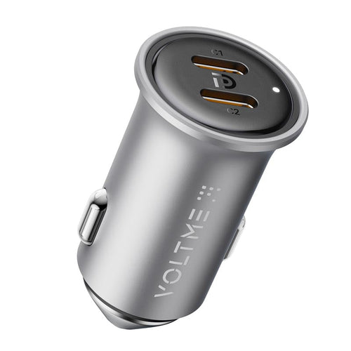 Voltme Cazo 20W Duo C Car Charge (Silver)