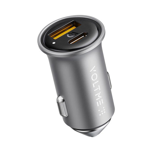 Voltme Cazo 30W 1C+1A Car Charge (Silver)