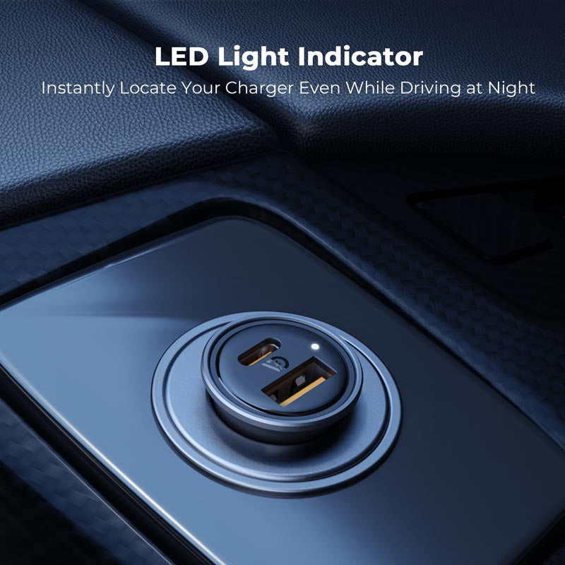Voltme Cazo 30W 1C+1A Car Charge (Grey)