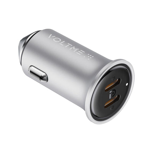 Voltme Cazo 30W Duo C Car Charge (Silver)