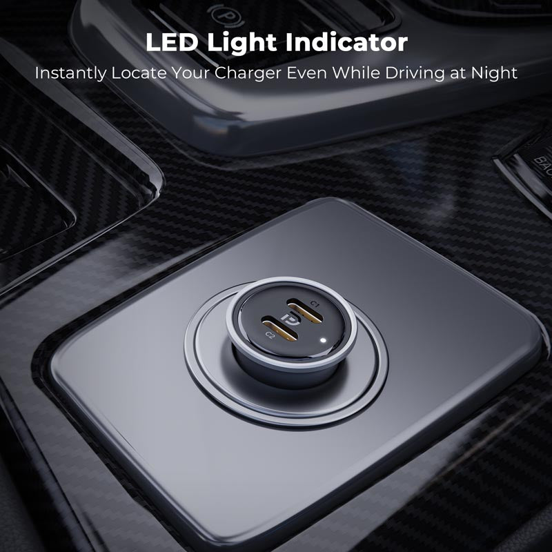 Voltme Cazo 30W Duo C Car Charge (Silver)