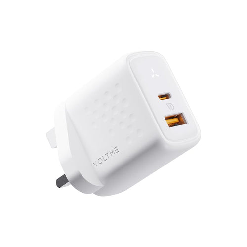 Voltme V2120-WHT Revo 35W 1A+1C  Duo CA Power Adapter White