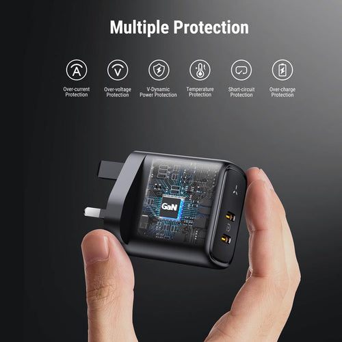 Voltme Revo 45 45W Duo C Wall Charge (Black)