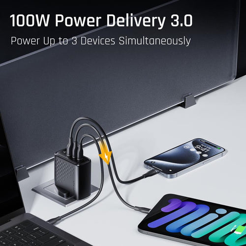 Voltme Revo 100 100W 2C+1A Wall Charge (White)