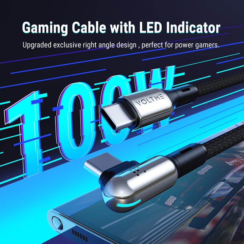 Voltme Powerlink Stark 100W C to C Cable E Marker 1.2M