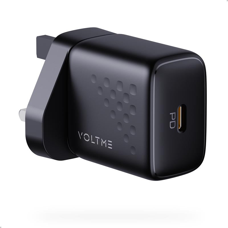 Voltme Revo 30 Lite 30W 1C Wall Charge + C to C Cable (Black)