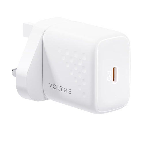 Voltme Revo 30 Lite 30W 1C Wall Charge + C to C Cable (White)