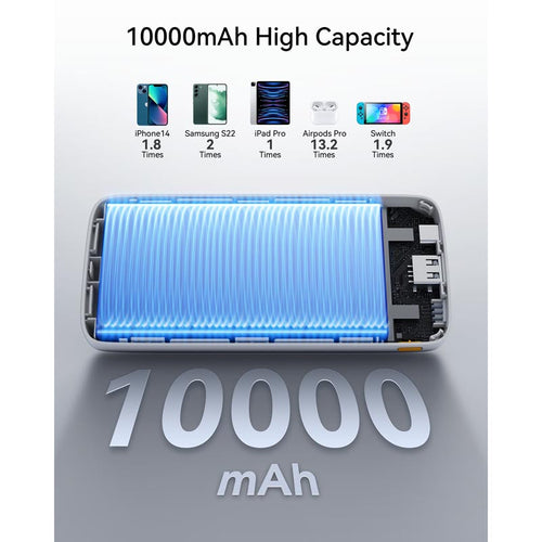 Voltme Hypercore 10K Essential 22.5W Ultra Thin Power Bank (Black)