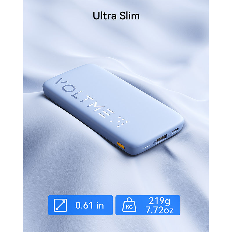 Voltme Hypercore 10K Essential 22.5W Ultra Thin Power Bank (Blue)